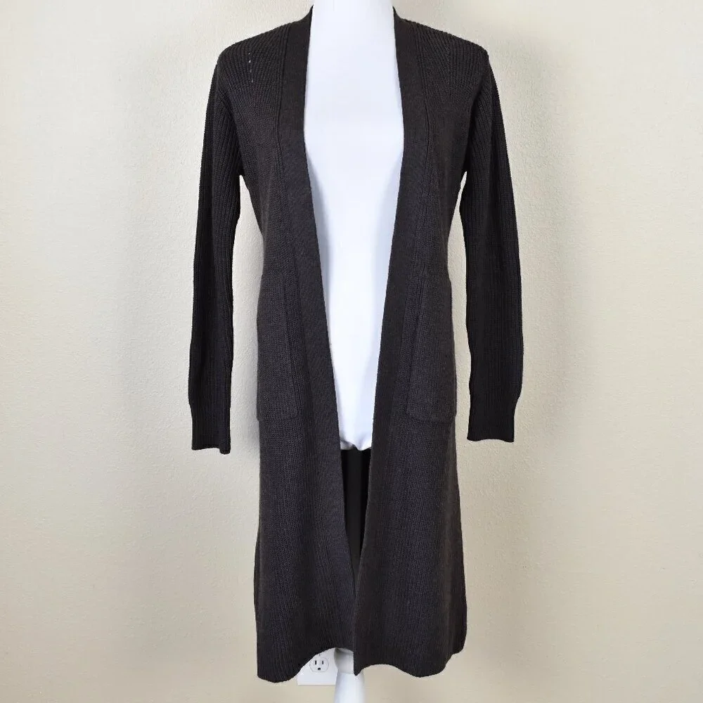 Athleta Scenic Wrap Cardigan Sweater Brown - XS